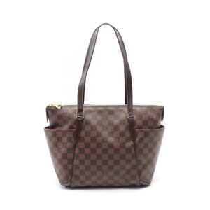 Louis Vuitton Totally Tote Bag Canvas Leather Damier Brown